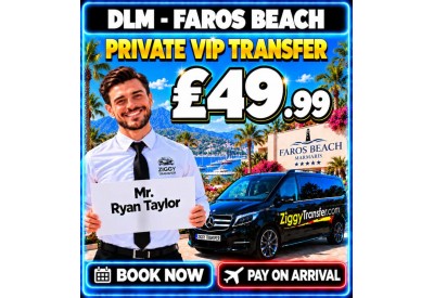 Dalaman to Faros Premium Beach Hotel Marmaris (İçmeler)